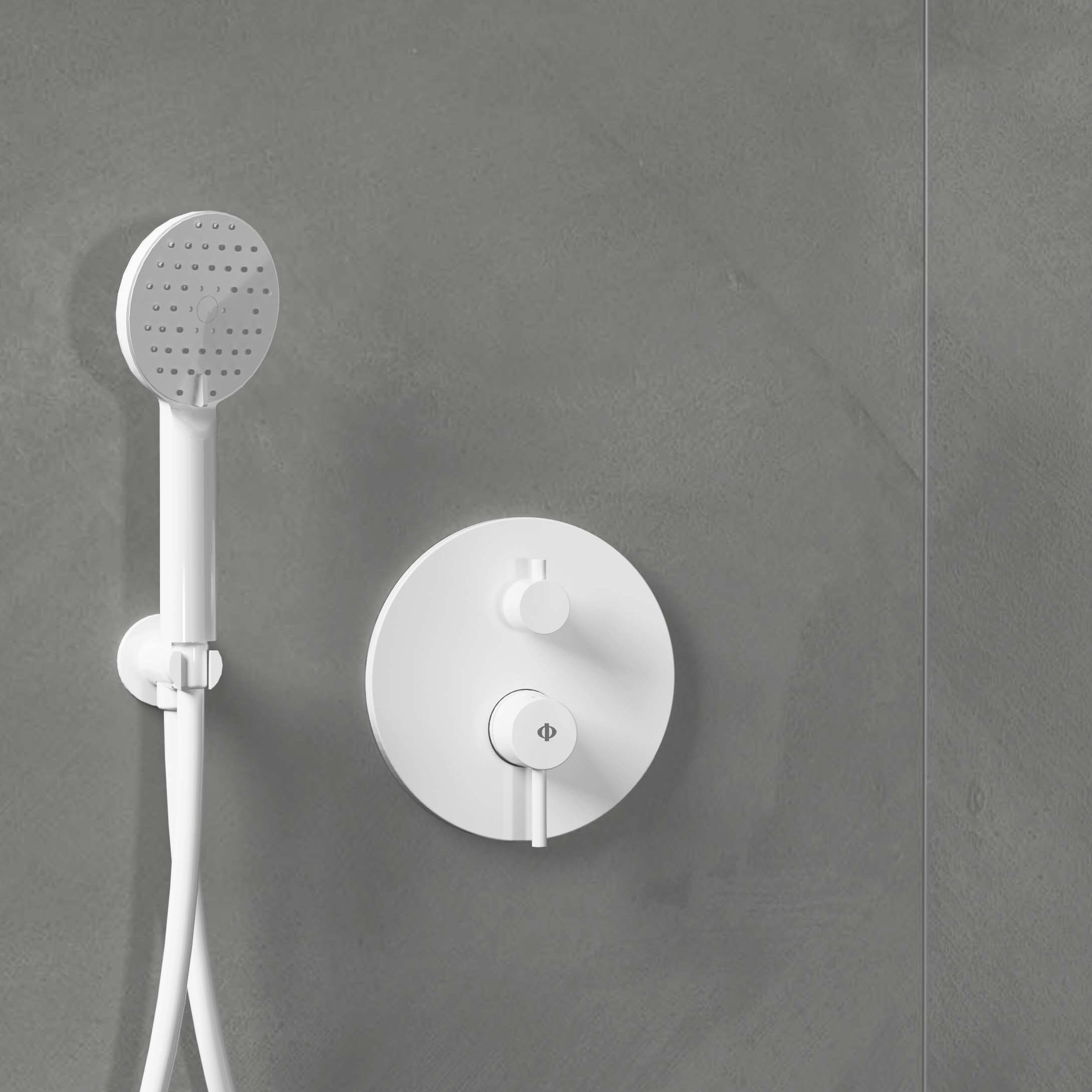 Empotrable Ducha Monomando Sirio Blanco